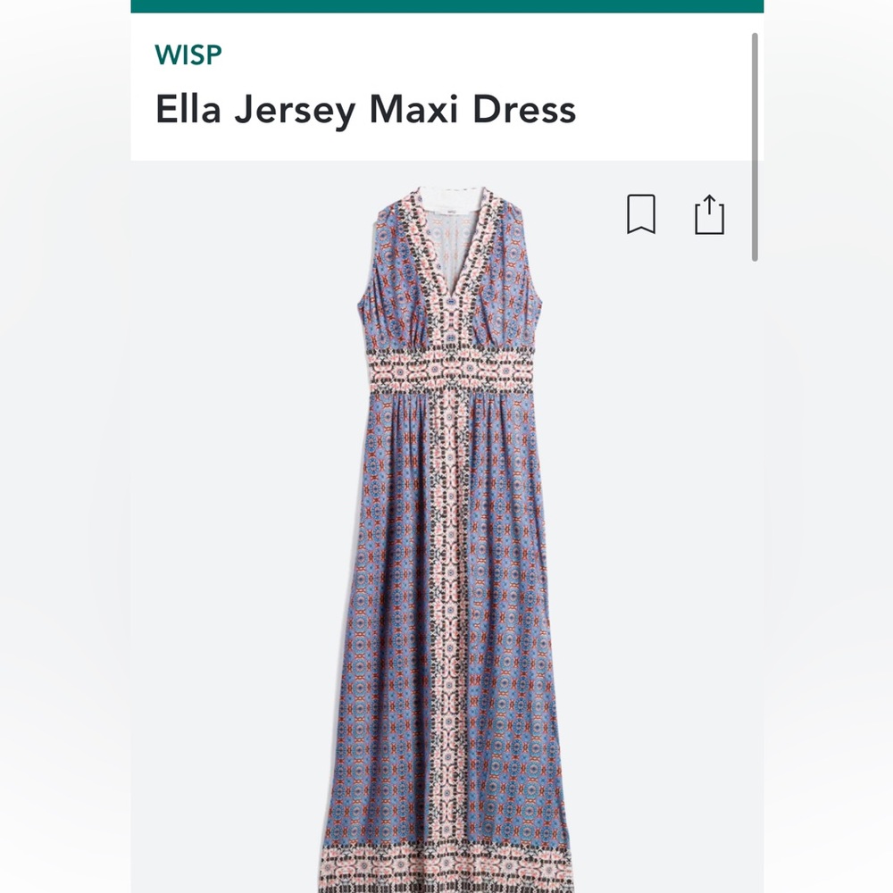 Stitch Fix Wisp Petites Ella Maxi Dress Sz 10P